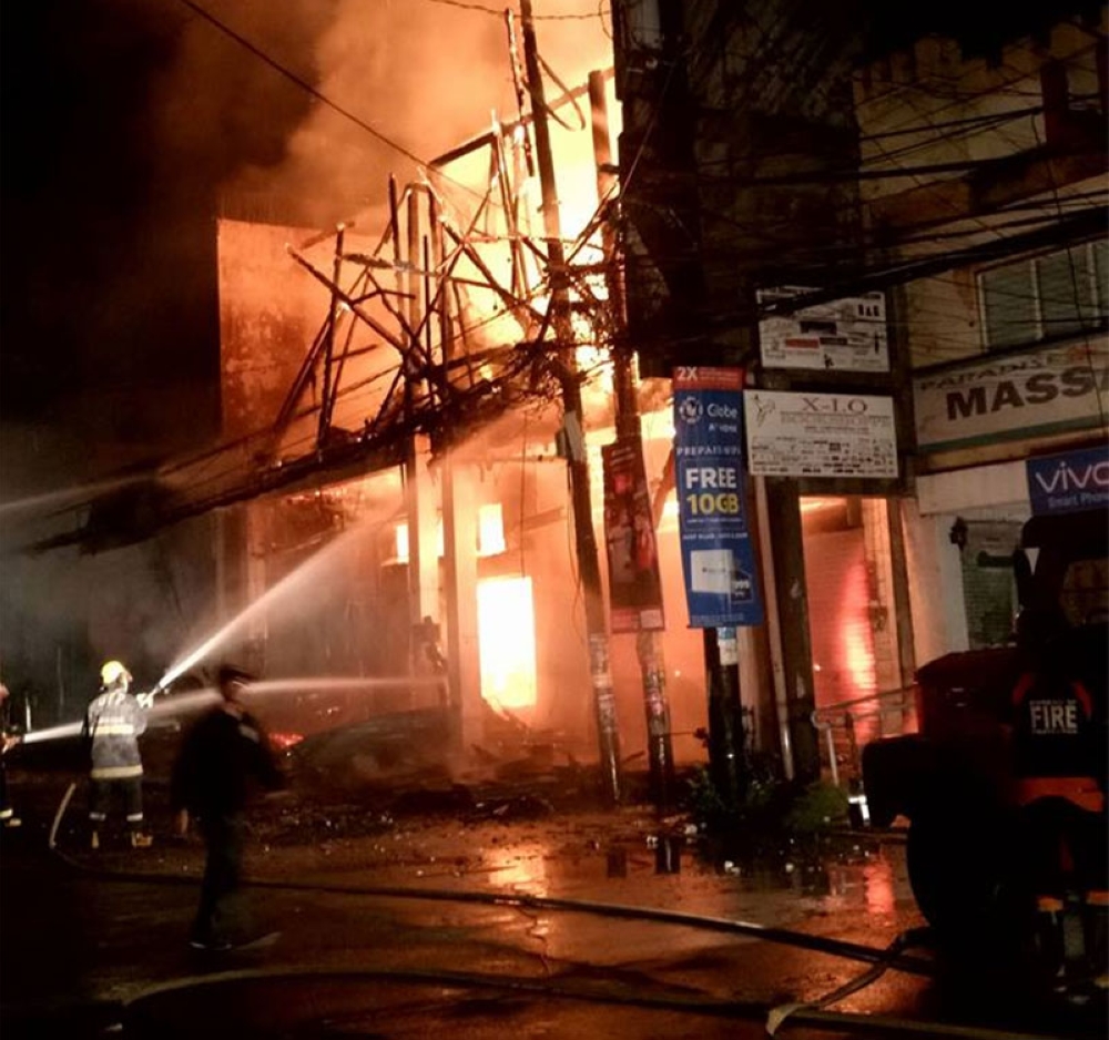 Fire destroys 2 commercial buildings in Dumaguete
