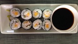 Shrimp and Mango Sushi