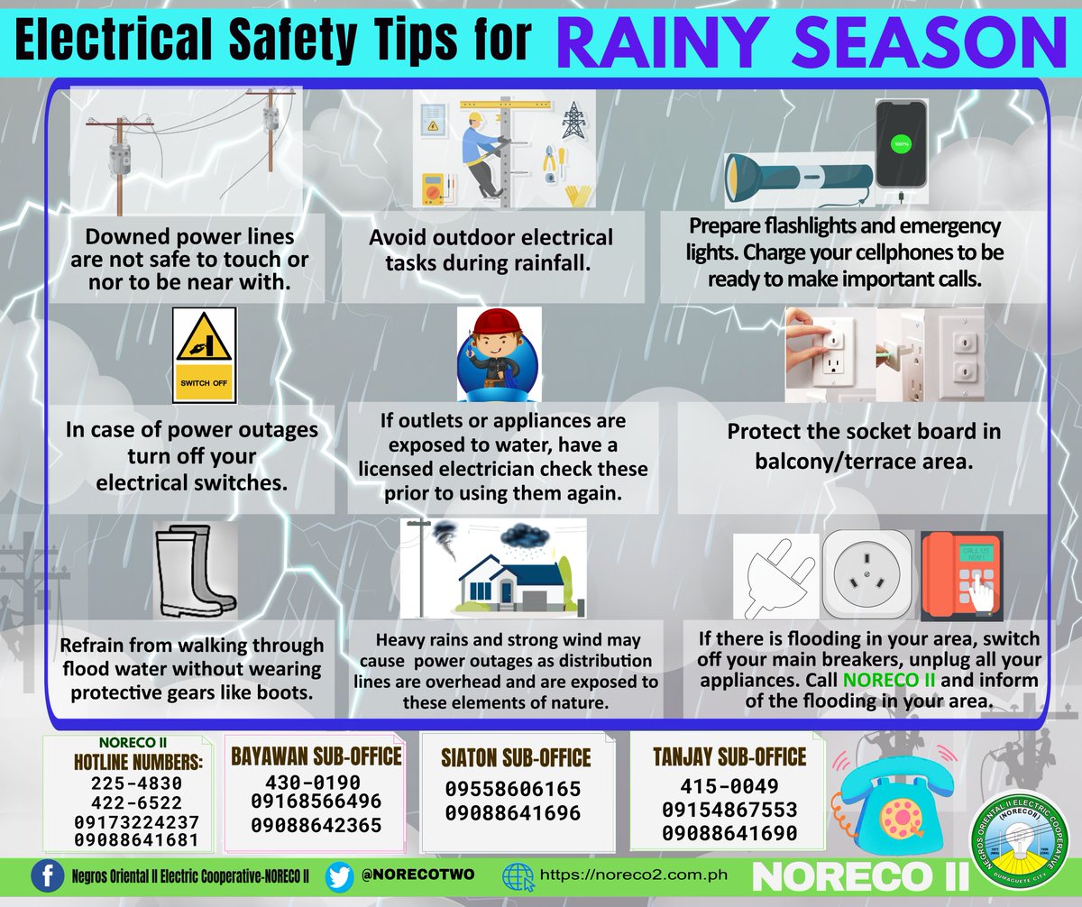 Event Electrical Safety Tips for RAINY SEASON https//t.co/nZ74xtoCJO