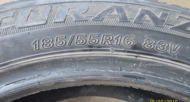 Set of car tires