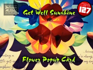 Get Well Sunshine Flower Popup Card