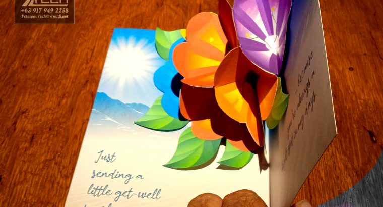 Get Well Sunshine Flower Popup Card