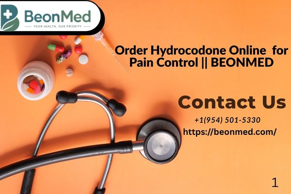 Order Hydrocodone Online for Pain Control || BEONMED