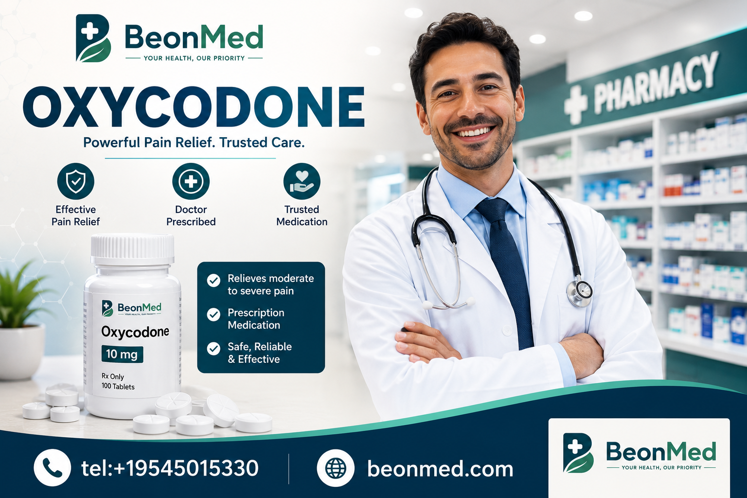 Oxycodone Tablets for Effective Pain Management || BEONMED