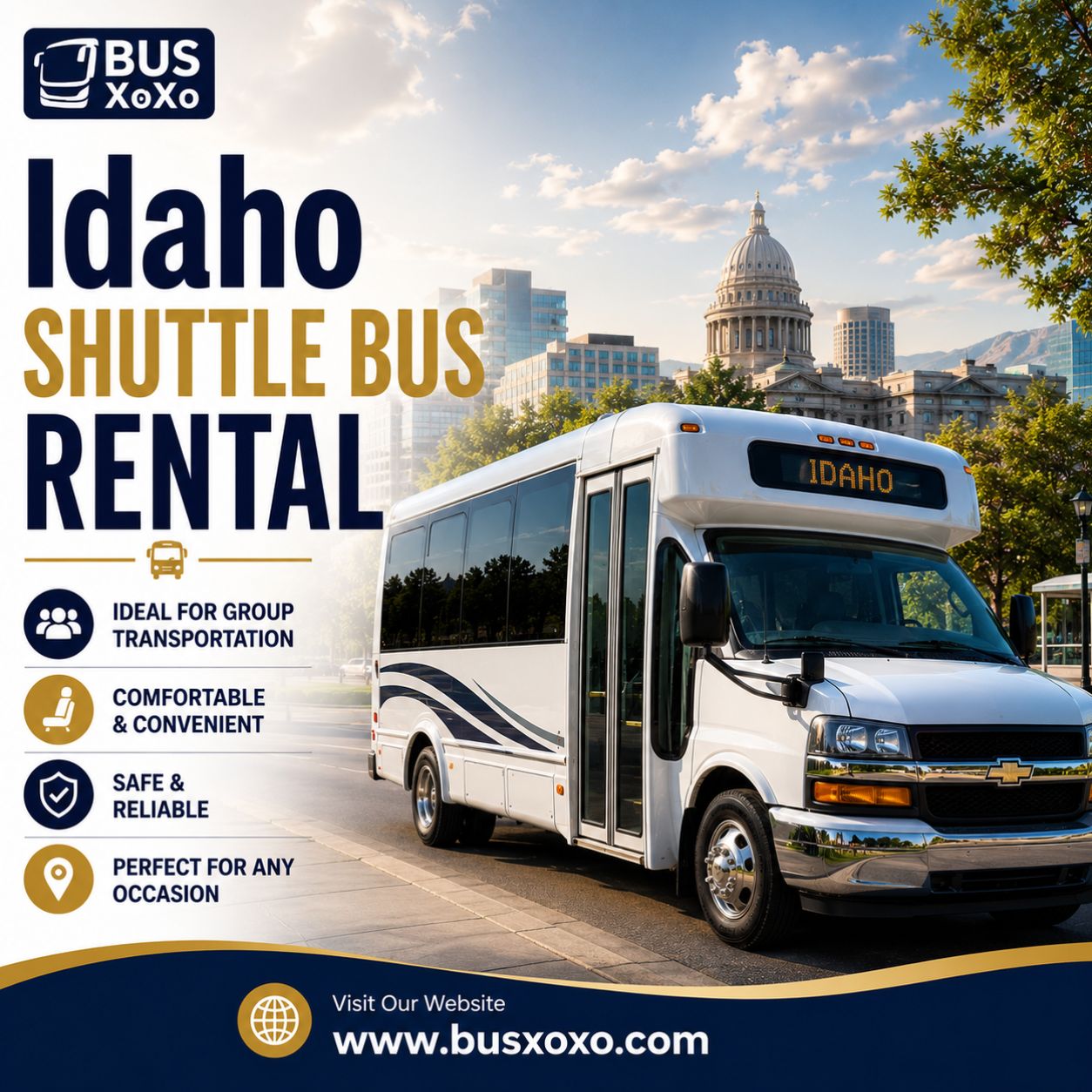 Idaho Shuttle Bus Rental
