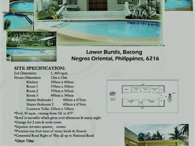 Property for Sale with Pool at Lower Buntis Bacong