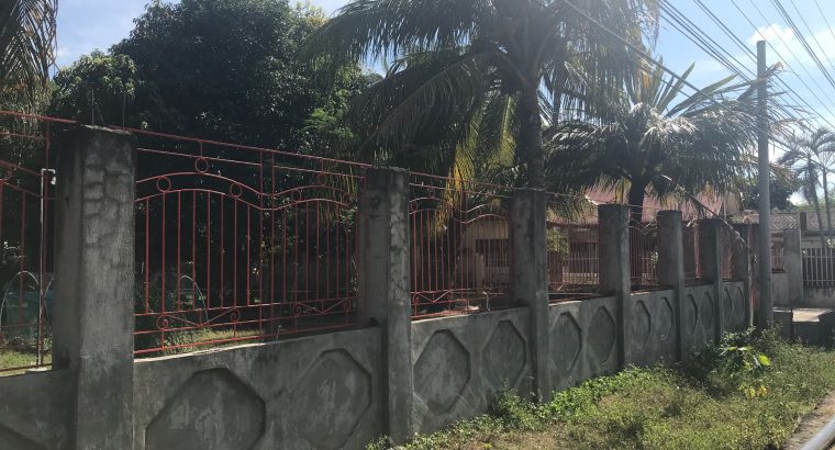 LOT FOR SALE WITH HOUSE ALONG NATIONAL HIGHWAY