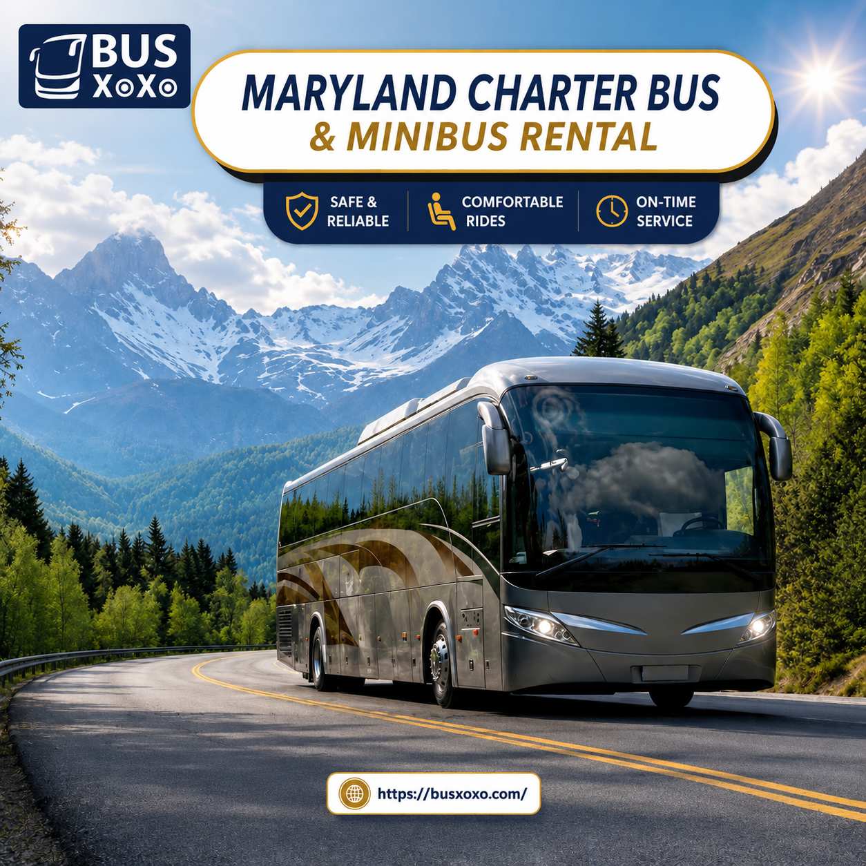 Rent Our Maryland Charter Bus service for Every Types of Occasion – By BUSXOXO LLC