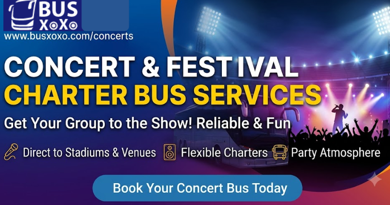 Book a Concert Charter Bus Today