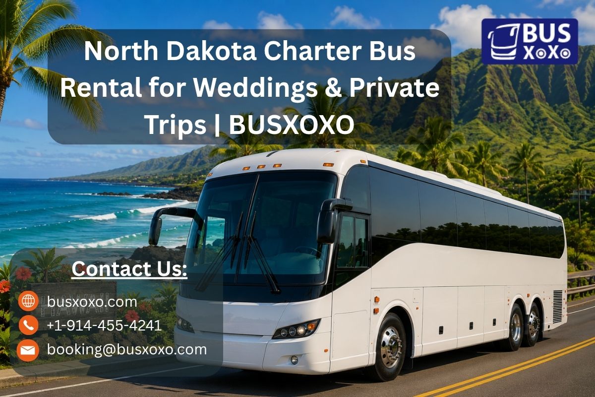 North Dakota Charter Bus Rental for Weddings & Private Trips | BUSXOXO