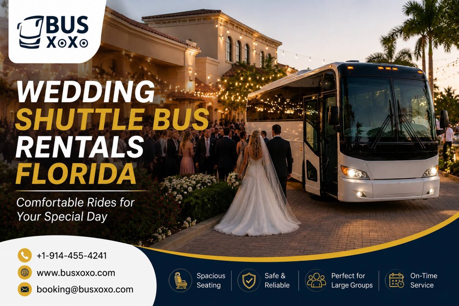 Wedding Shuttle Bus Rental Florida Top Rated Service