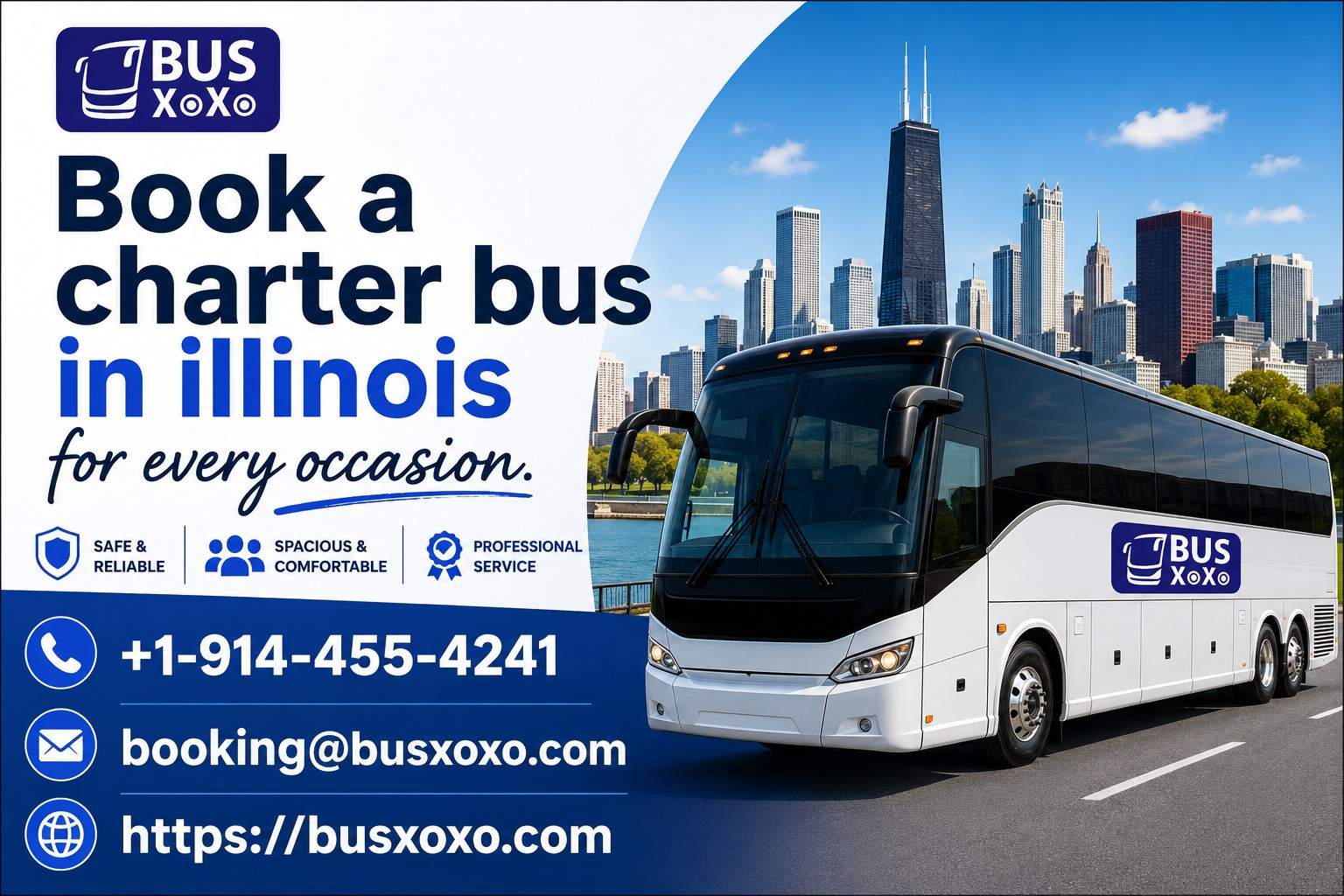 Need a Charter Bus in Illinois? Get the Best Rates for Group Travel | Busxoxo