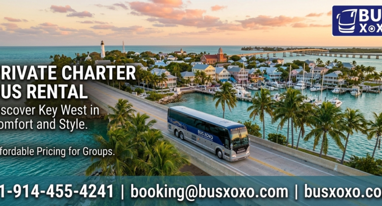 Comfortable Bus Rental in Key West for Weddings and Special Events