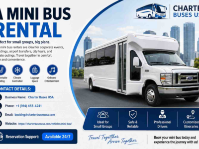 Private Mini Bus Rental for Airport and Hotel Transfers