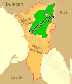 Quezon City Philippines Map