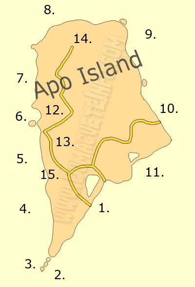 Apo Island Map