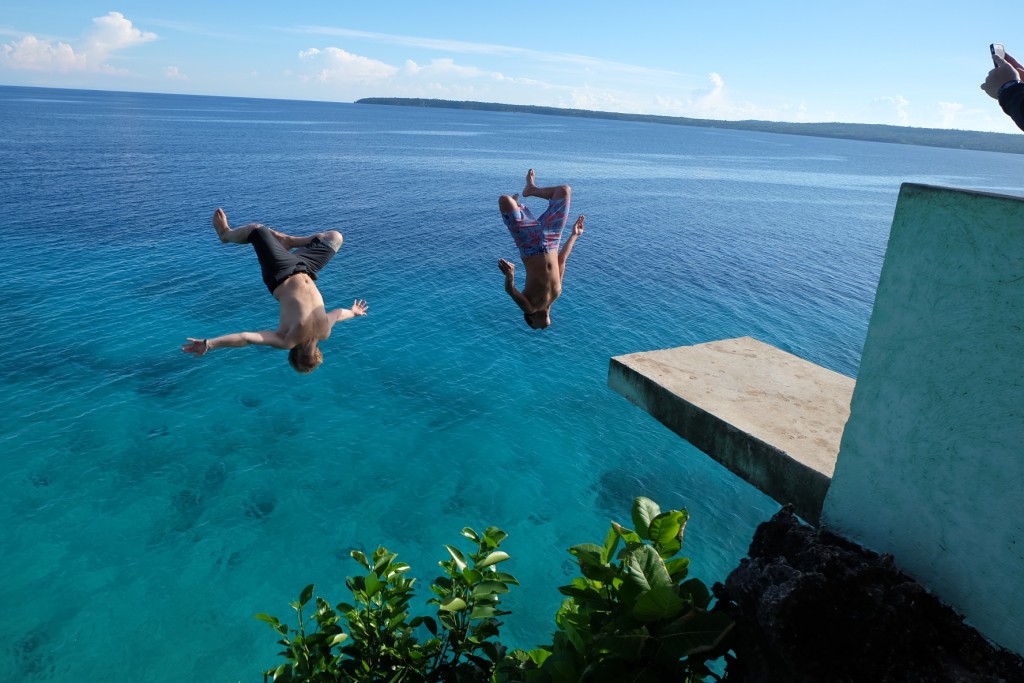 save the beach for last end your trip with a large dose of adrenaline rush by cliff diving