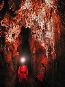 Inside the Danao Cave in Barangay Guihob, La Libertad.