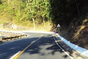 The Mayon Zigzag road
