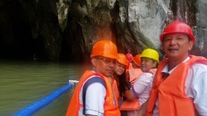 At the cave entrance